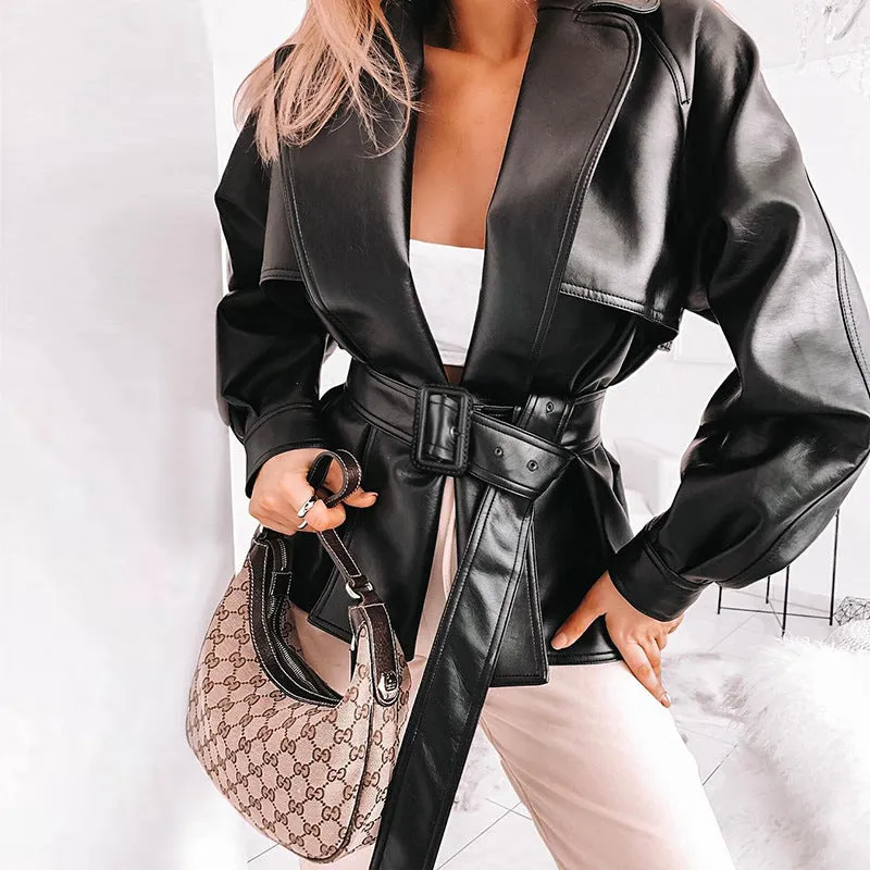 [@0cmspring] "PU LAPEL BLACK" JACKET WINDBREAKER K102606REVIEW