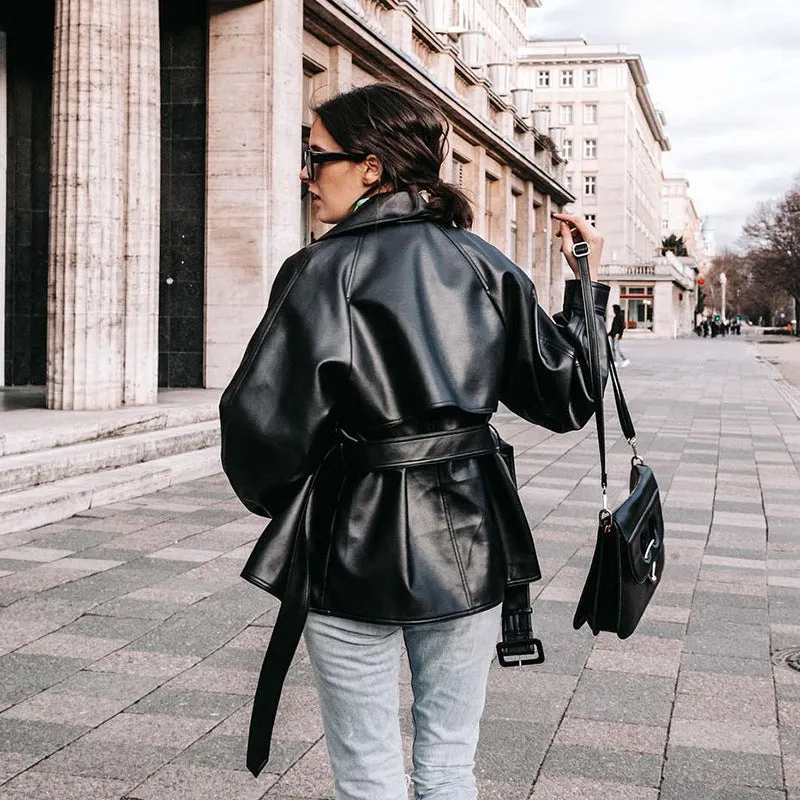 [@0cmspring] "PU LAPEL BLACK" JACKET WINDBREAKER K102606REVIEW