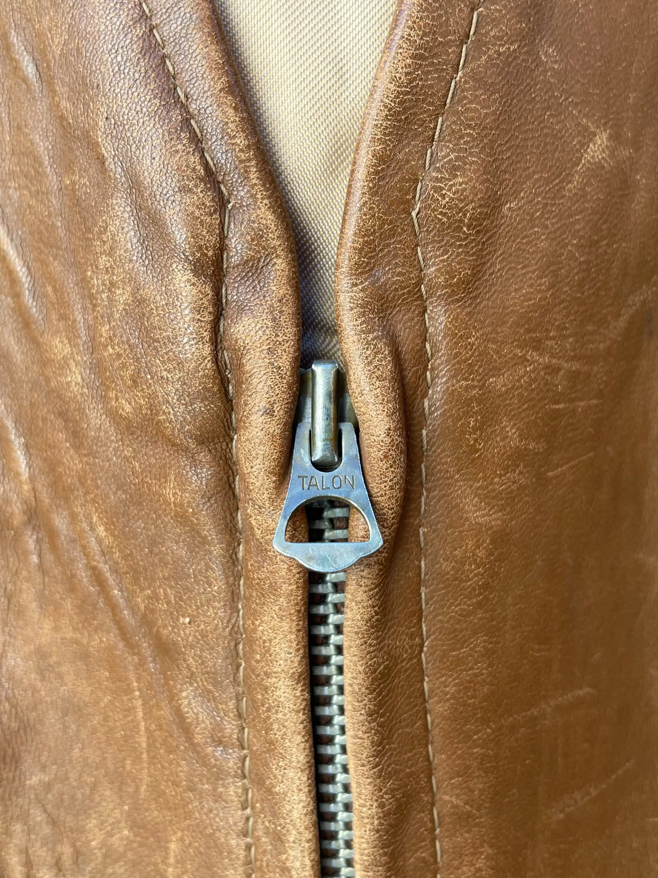 1930s/1940s Leather Fringe Sportswear Western Zip Front Blouse