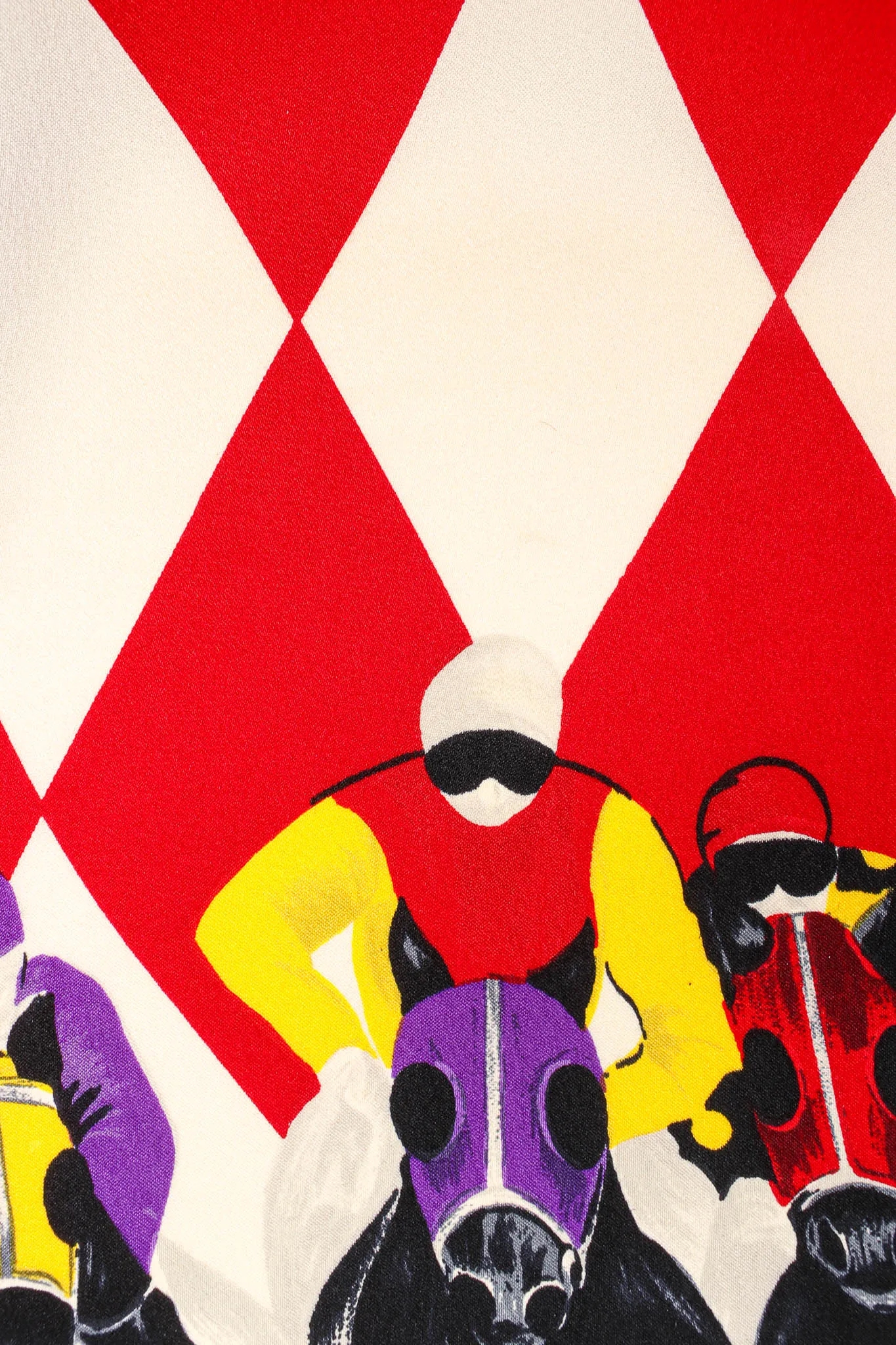 1990s Silk Jockey Prize Ribbon Blouse