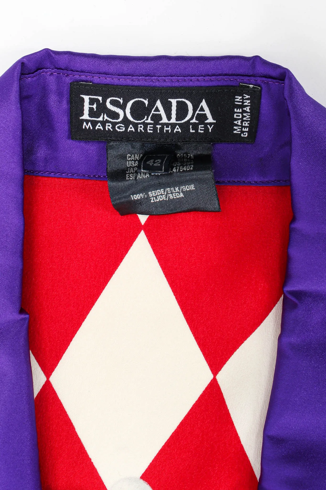 1990s Silk Jockey Prize Ribbon Blouse