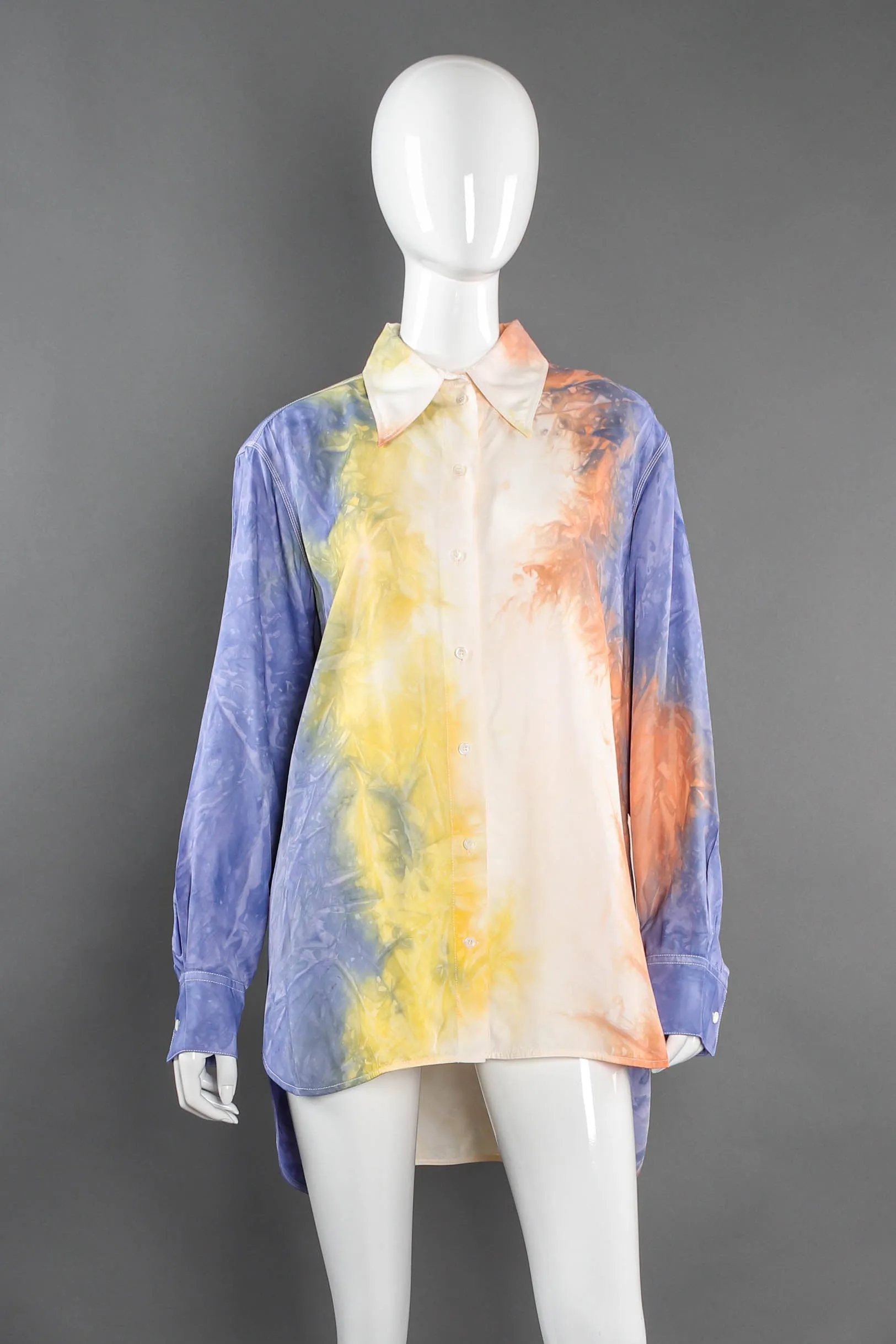 2018 Resort Pastel Tie Dye Blouse