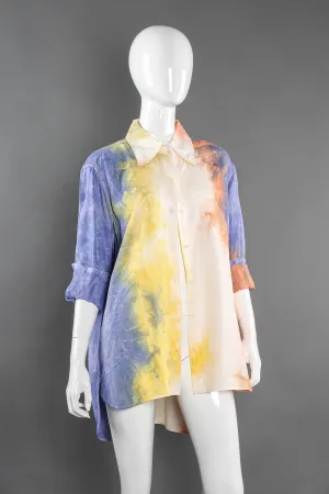 2018 Resort Pastel Tie Dye Blouse