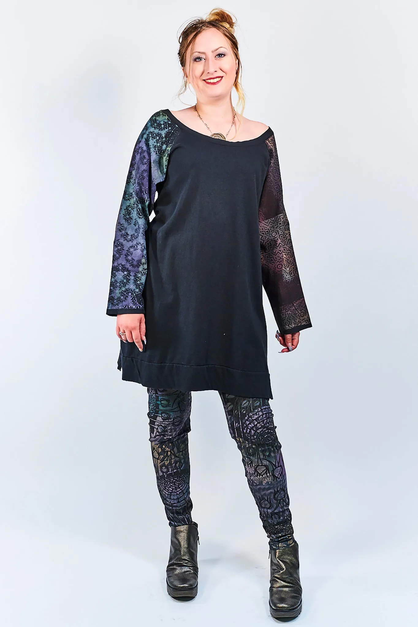 3101 Lightweight Organic Legging Arrowhead Colorful Print-P