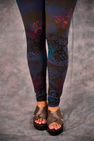 3136 Block Print Legging Blackstone-P