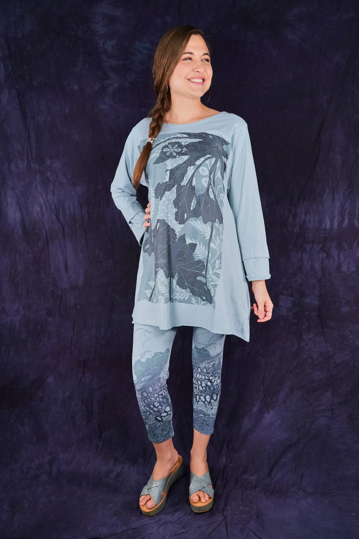 3167 Crop Legging Early Sky-P