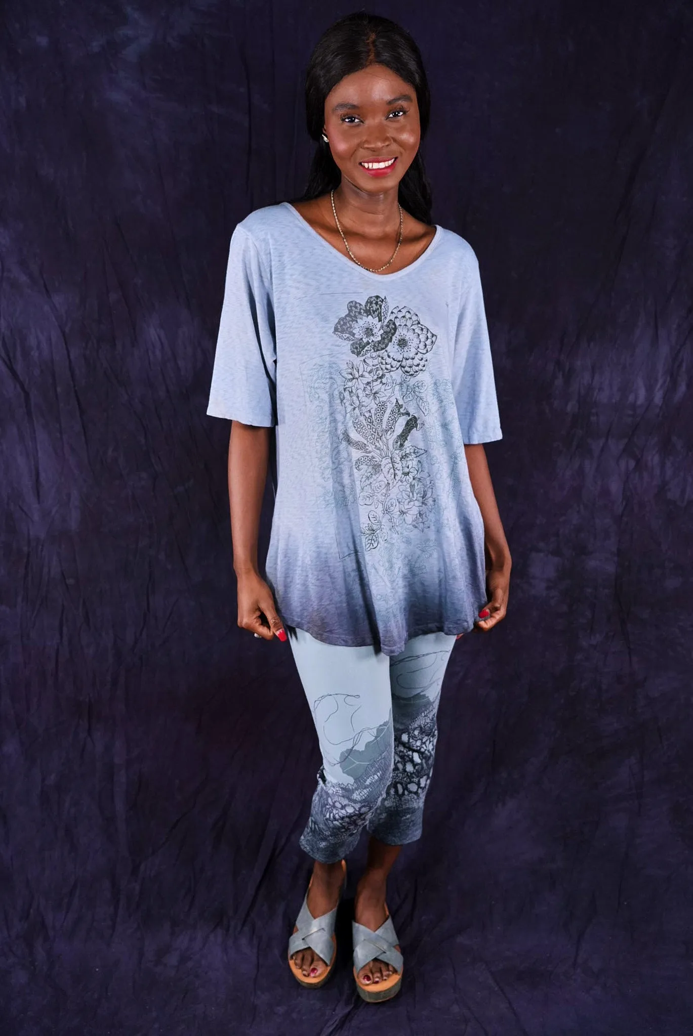 3167 Crop Legging Early Sky-P