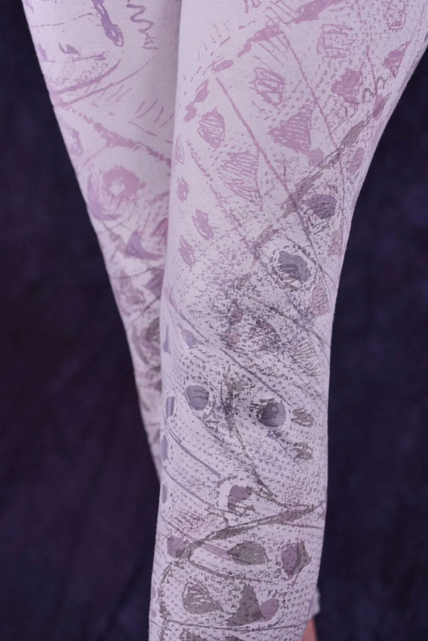 3167 Crop Legging  Rice Paper-P