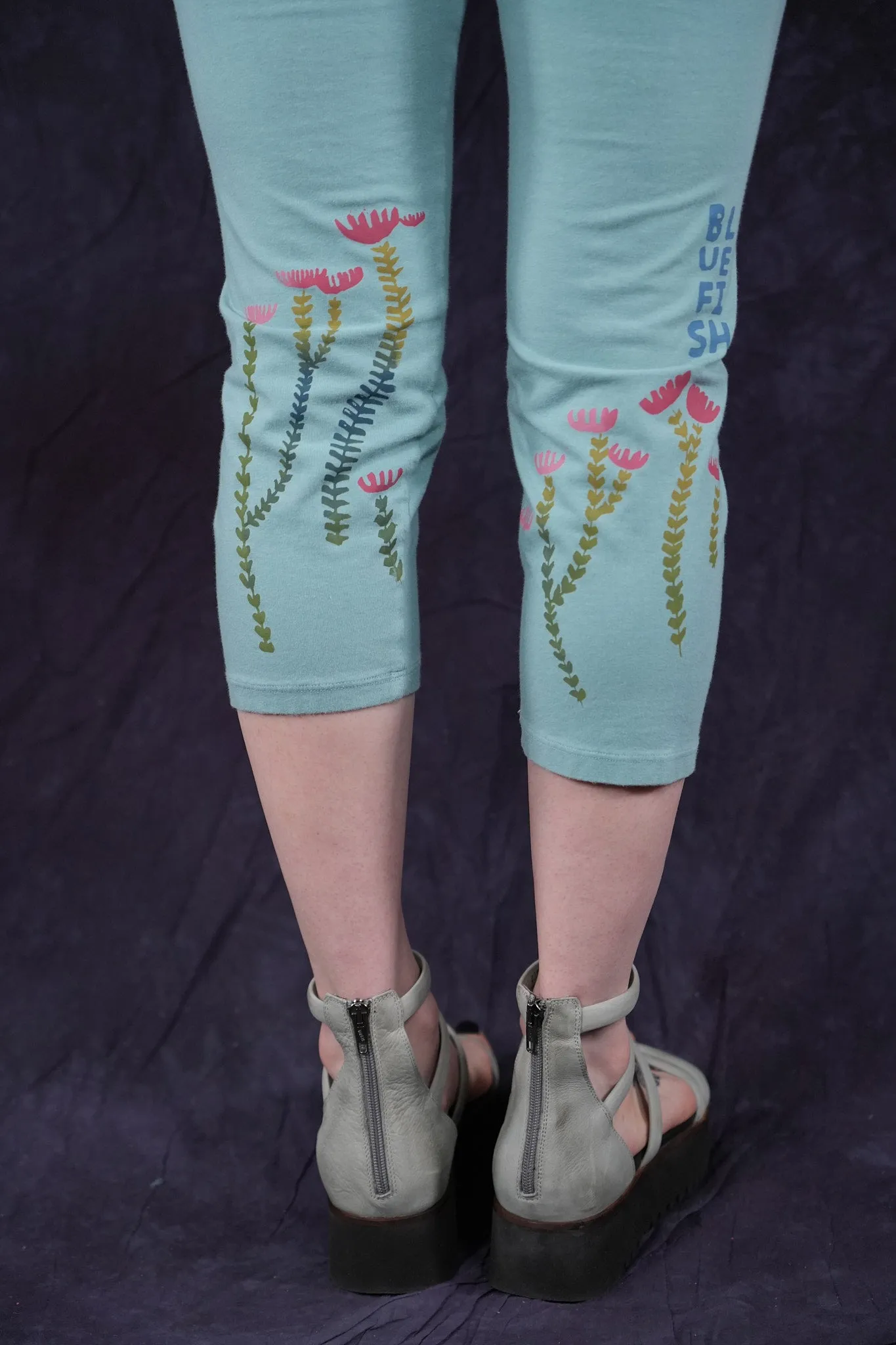 3167 Crop Legging Turquoise-P