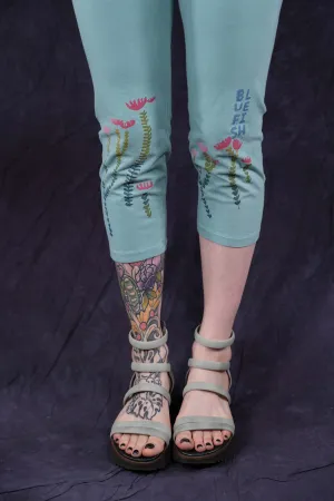 3167 Crop Legging Turquoise-P