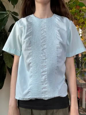 50s/60s New Fashions blouse w/button-up back