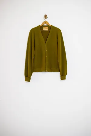 60’s JANTZEN OLIVE CARDIGAN / MEDIUM