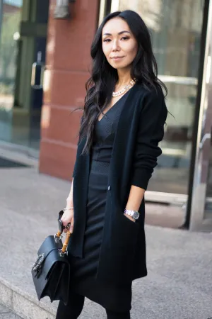 Adeline Cashmere Cardigan - Black