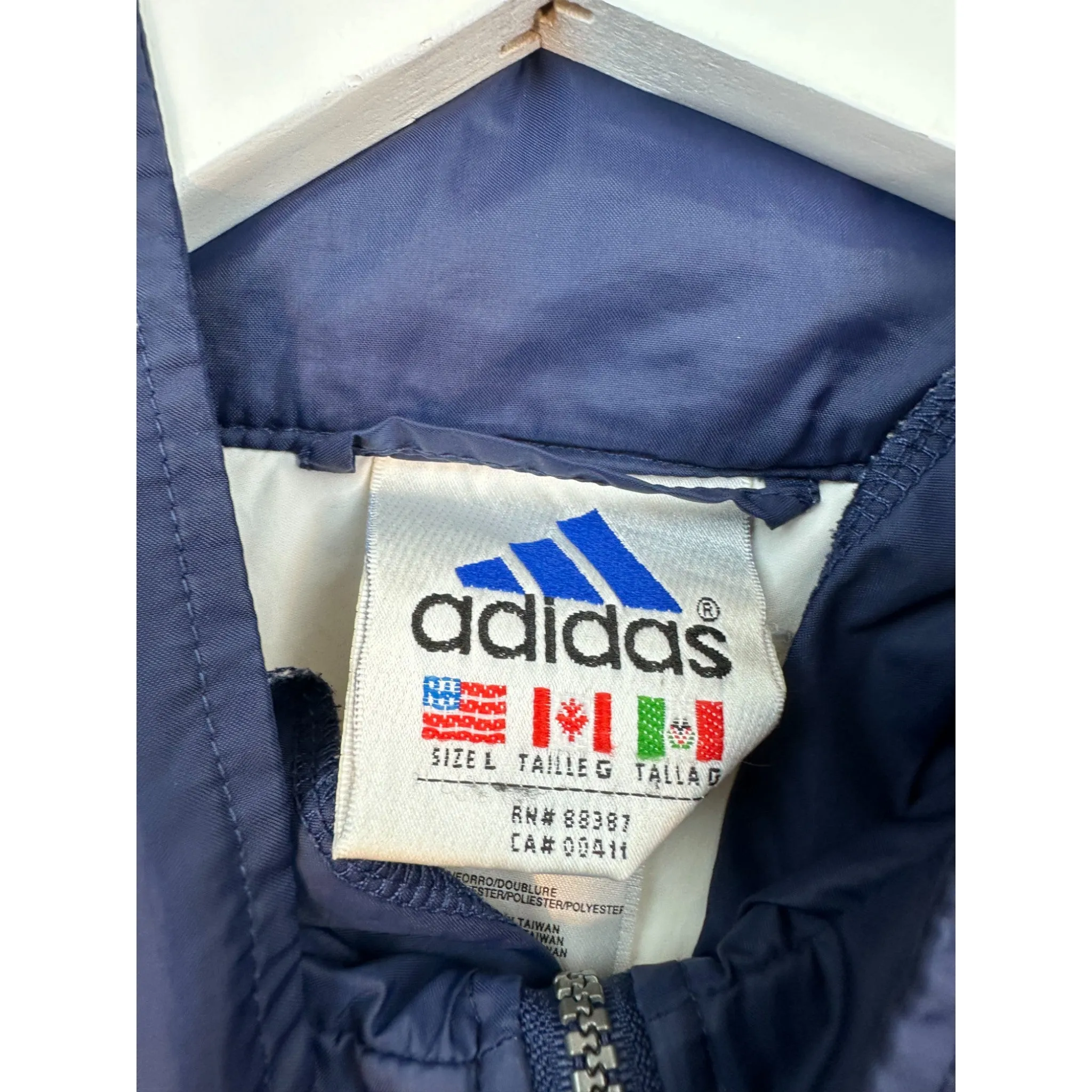 ADIDAS “PASTEL PRINT” WINDBREAKER - (L)