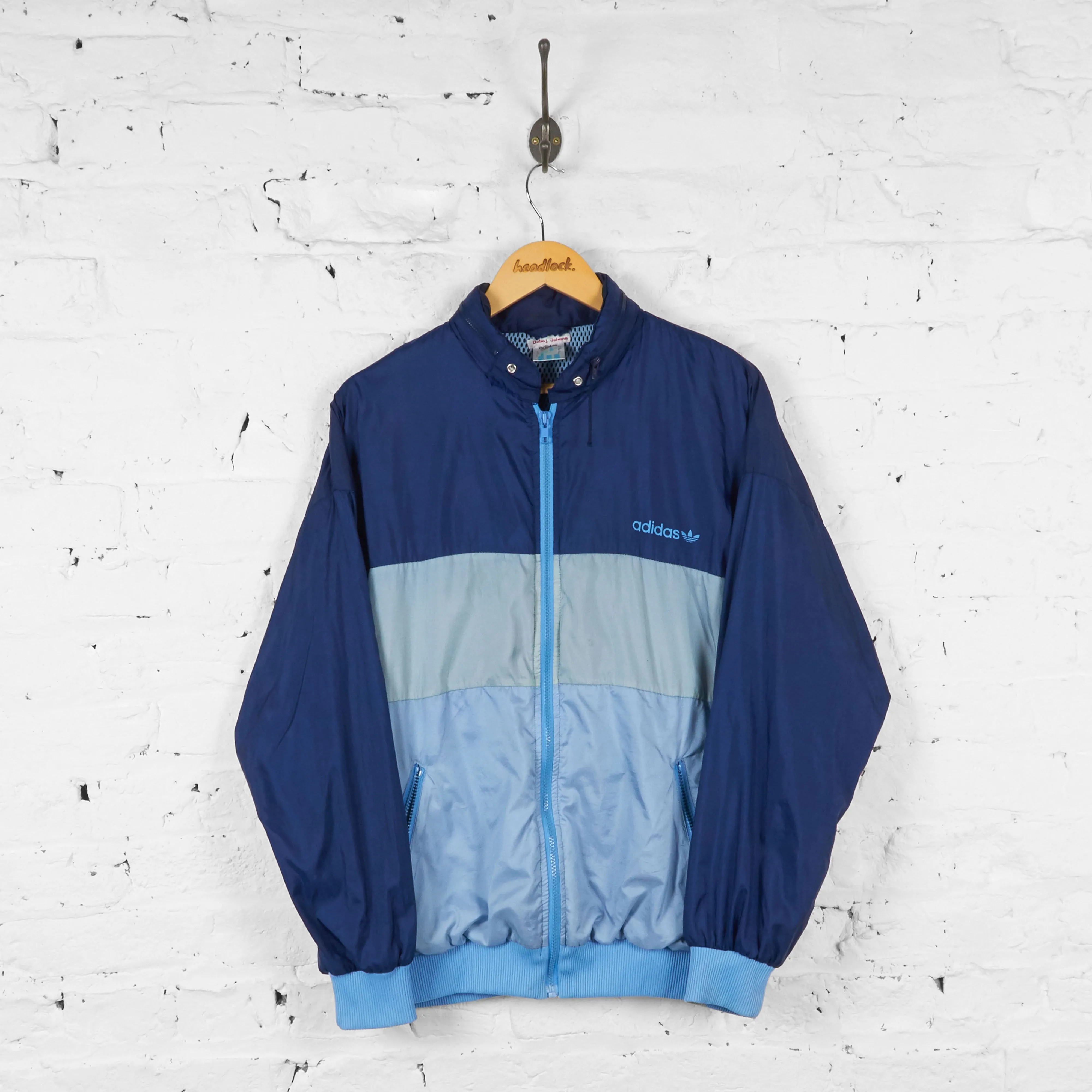 Adidas Shell Windbreaker Tracksuit Top Jacket - Blue -M