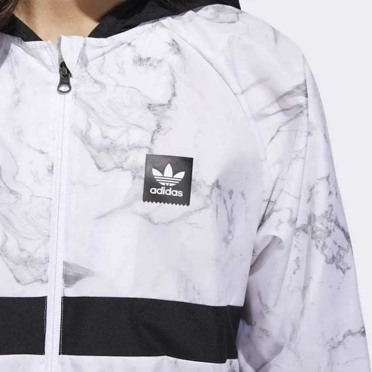 Adidas Skateboarding BB Packable Wind Jacket White/Solid Grey/Black