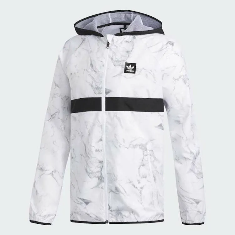 Adidas Skateboarding BB Packable Wind Jacket White/Solid Grey/Black