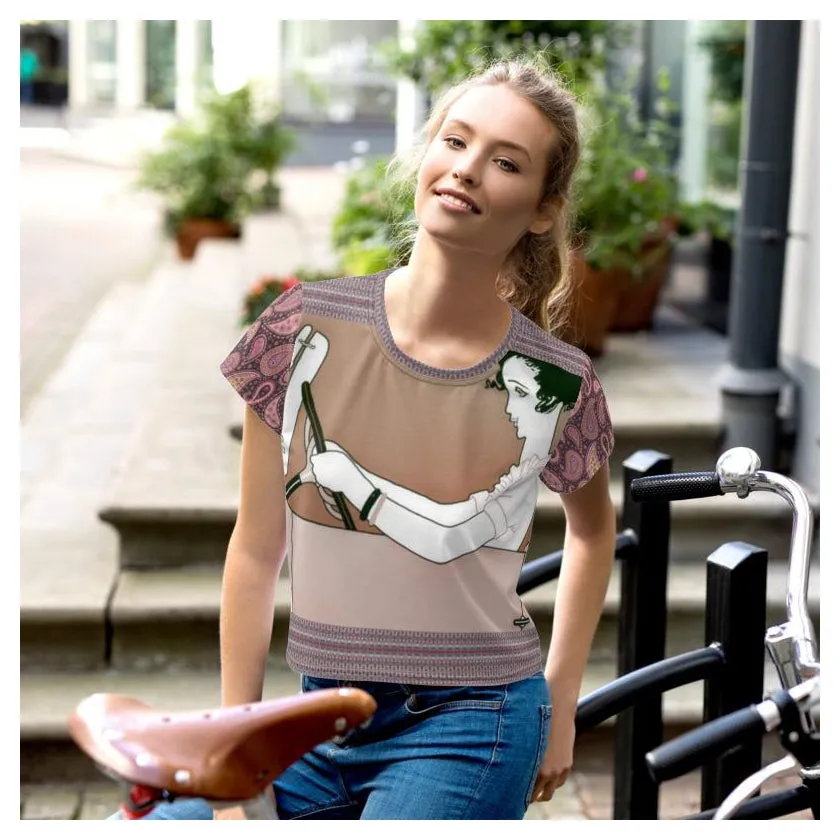 Adios! AOP Crop Top