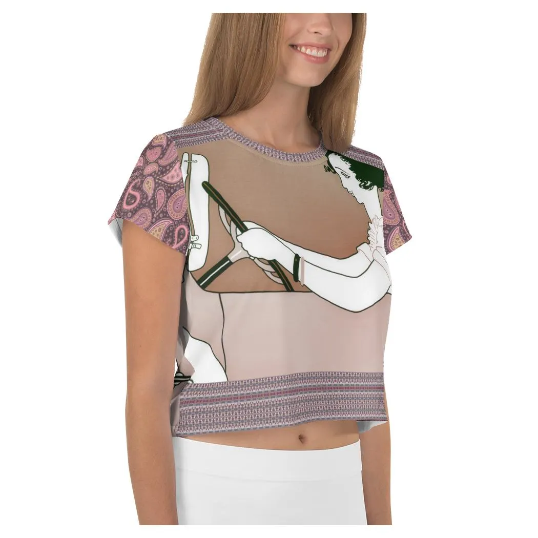 Adios! AOP Crop Top