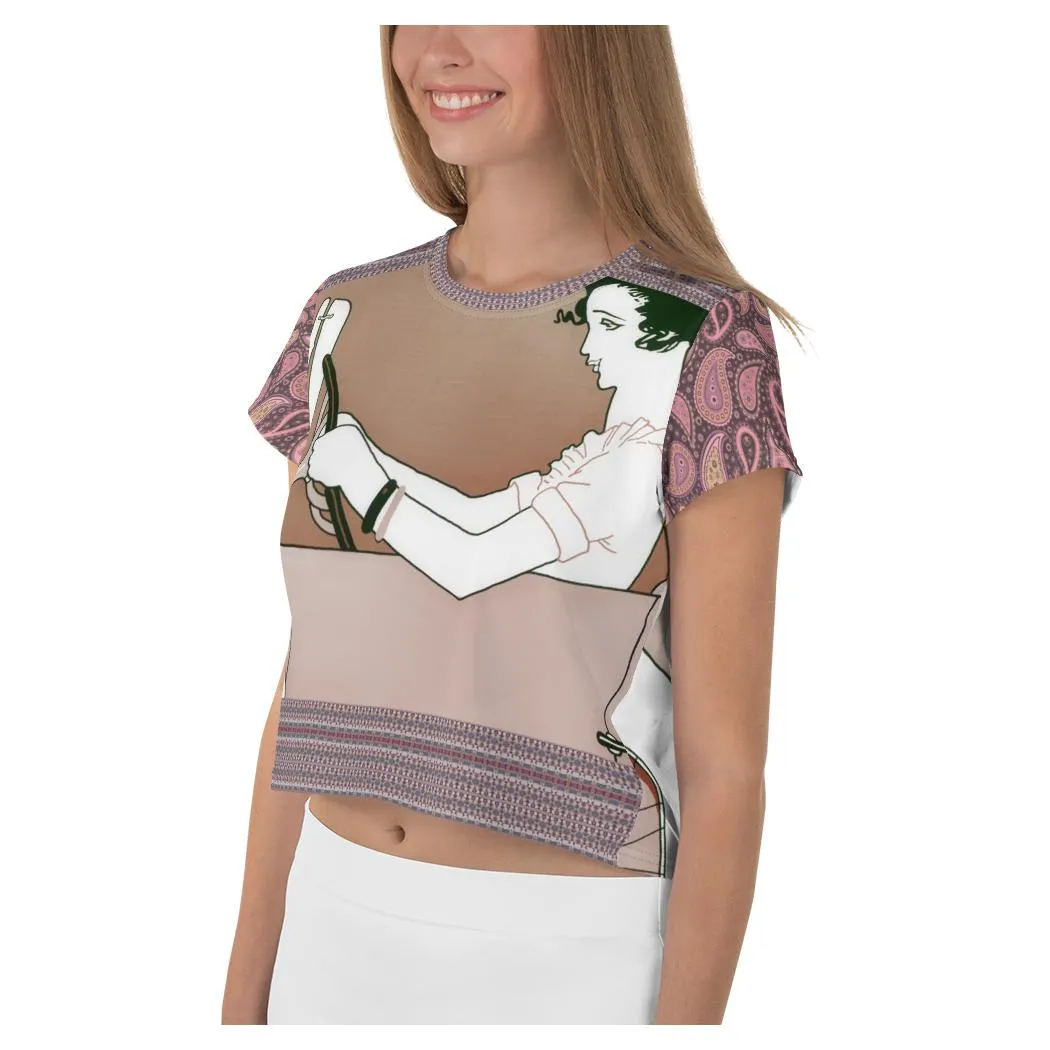 Adios! AOP Crop Top