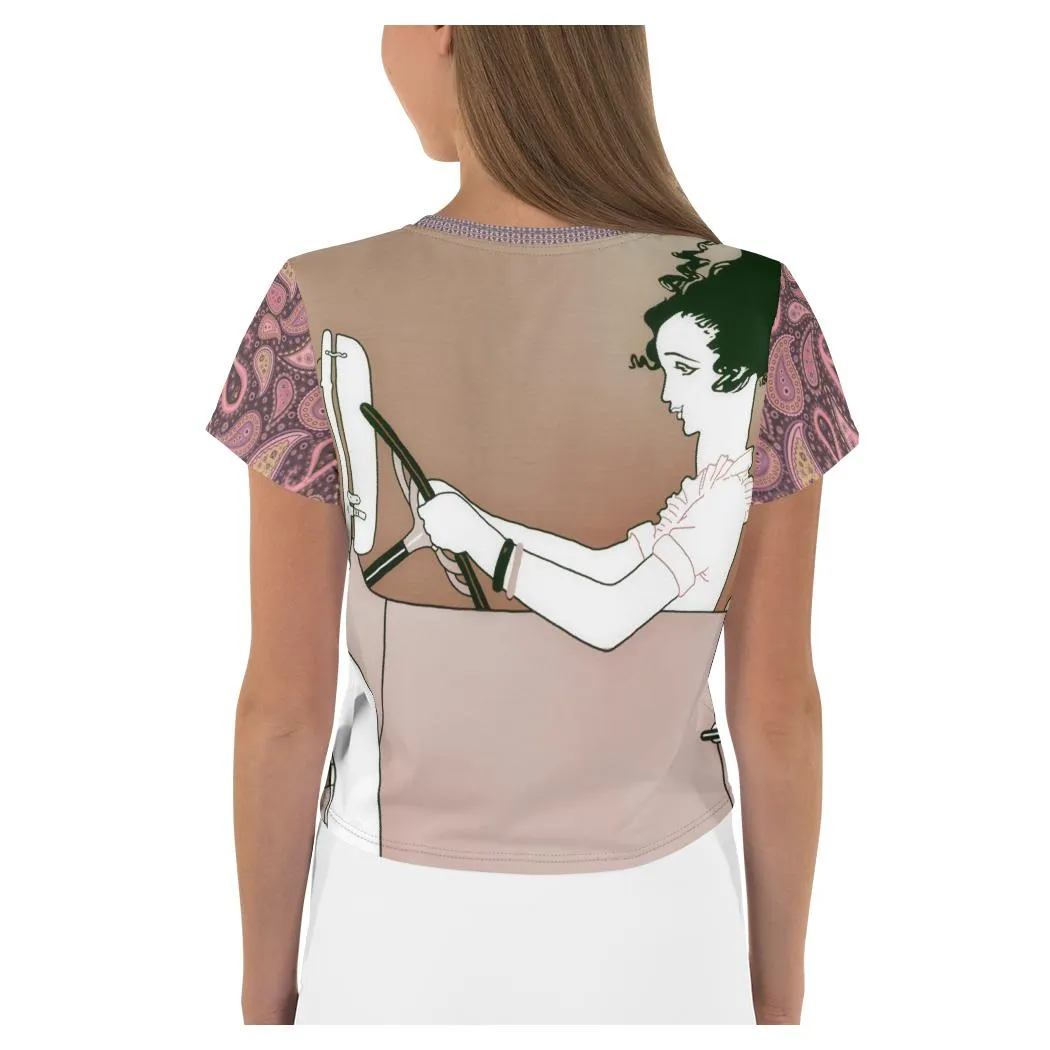 Adios! AOP Crop Top
