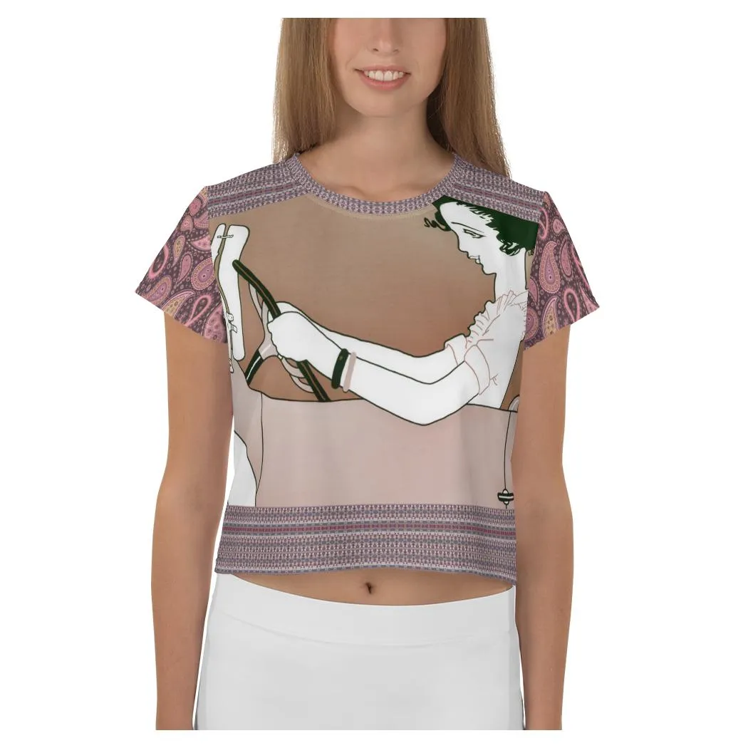 Adios! AOP Crop Top