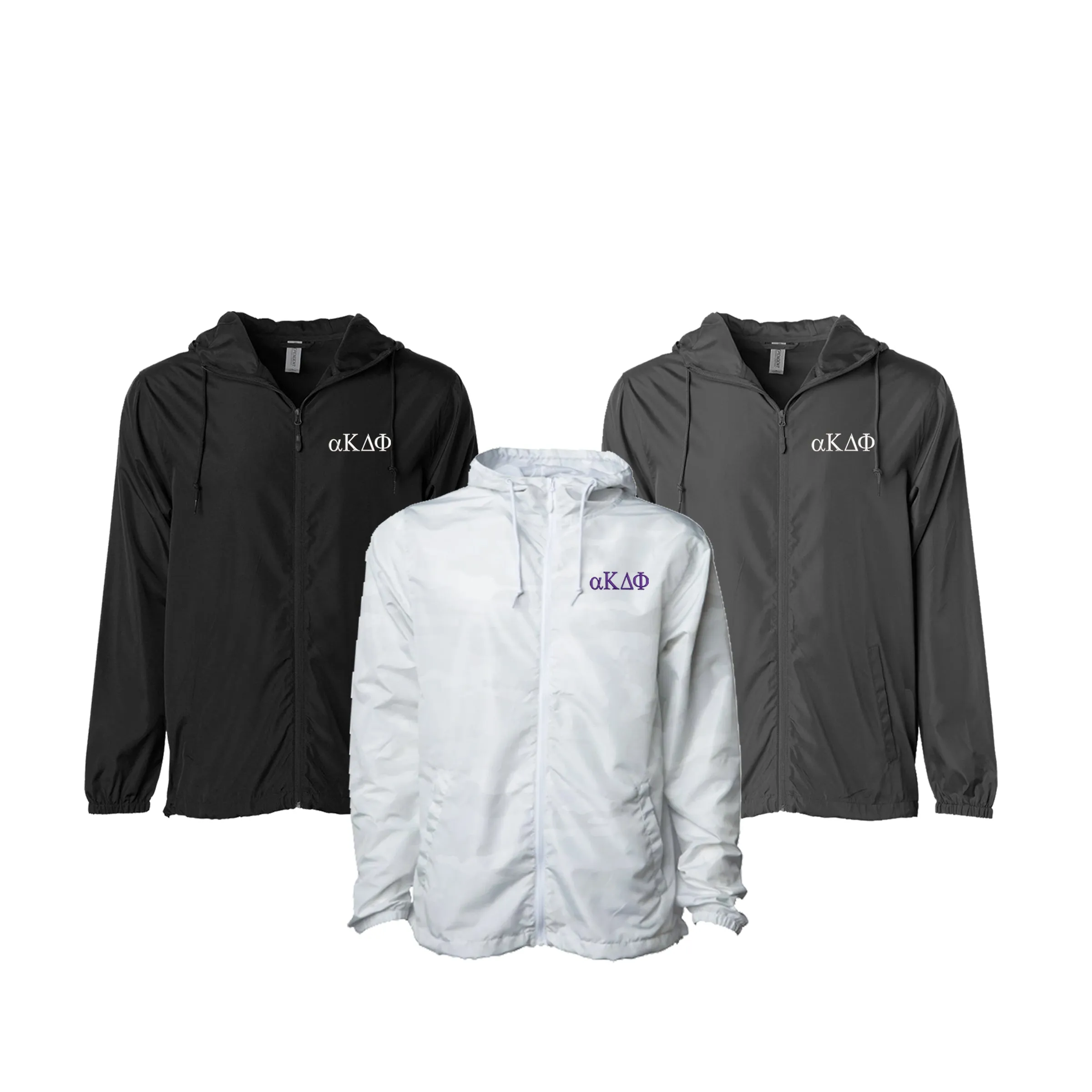 alpha Kappa Delta Phi Windbreaker Jacket - Letters