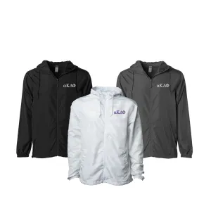 alpha Kappa Delta Phi Windbreaker Jacket - Letters