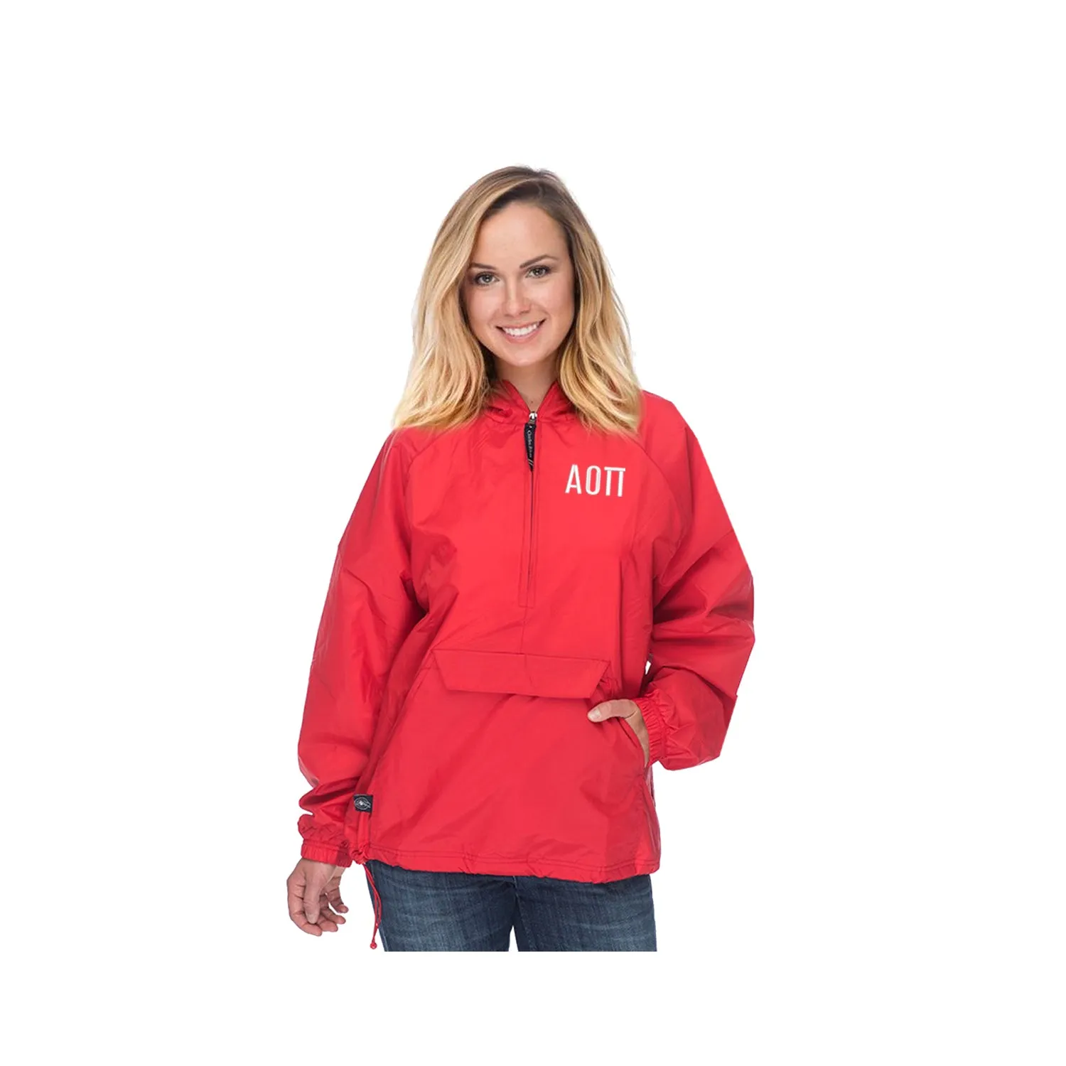 Alpha Omicron Pi Lined Windbreaker