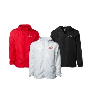 Alpha Sigma Alpha Windbreaker Jacket - Letters