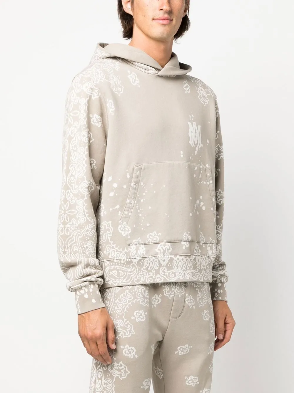 AMIRI logo-print bandana hoodie