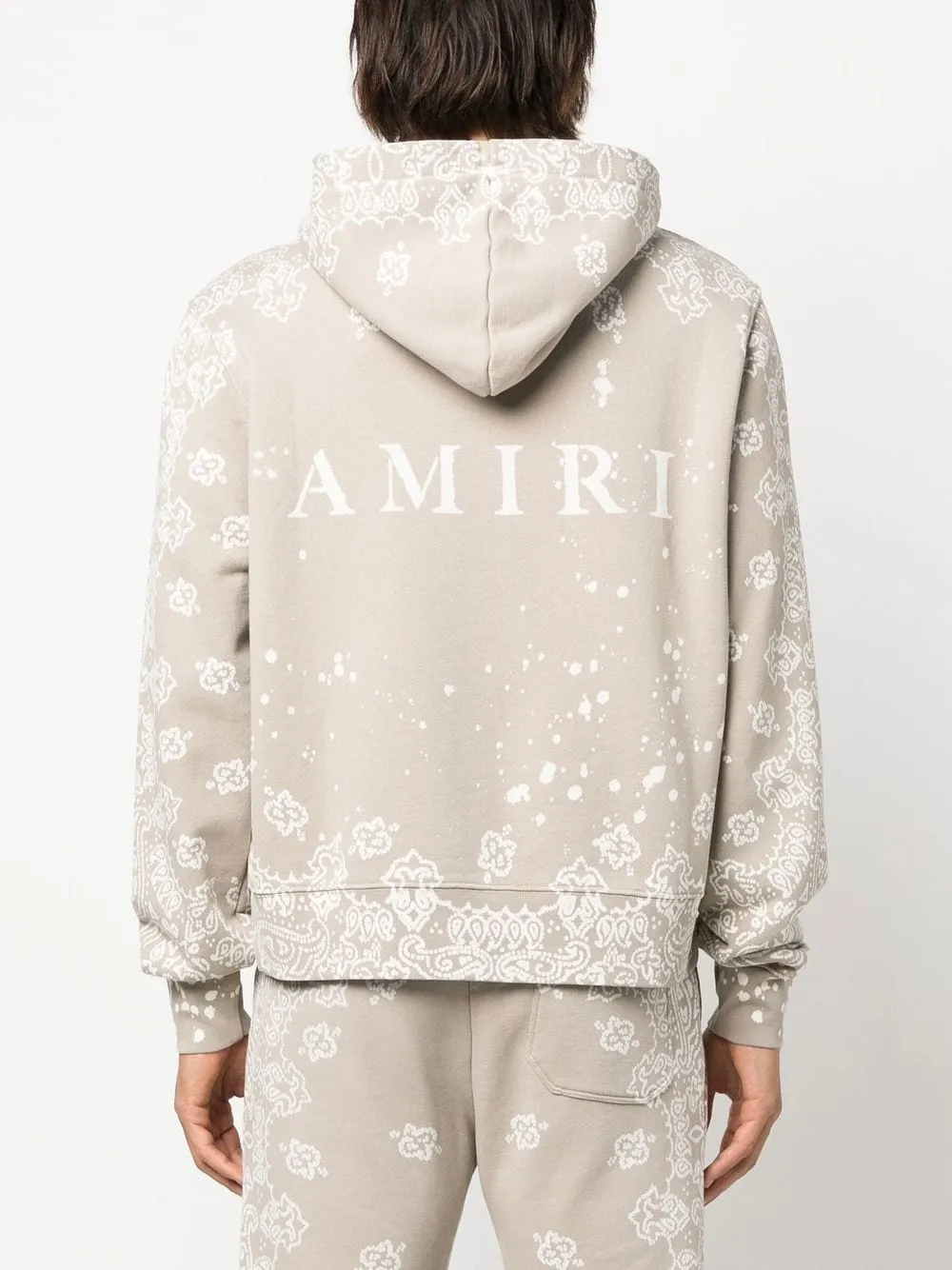 AMIRI logo-print bandana hoodie