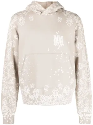 AMIRI logo-print bandana hoodie