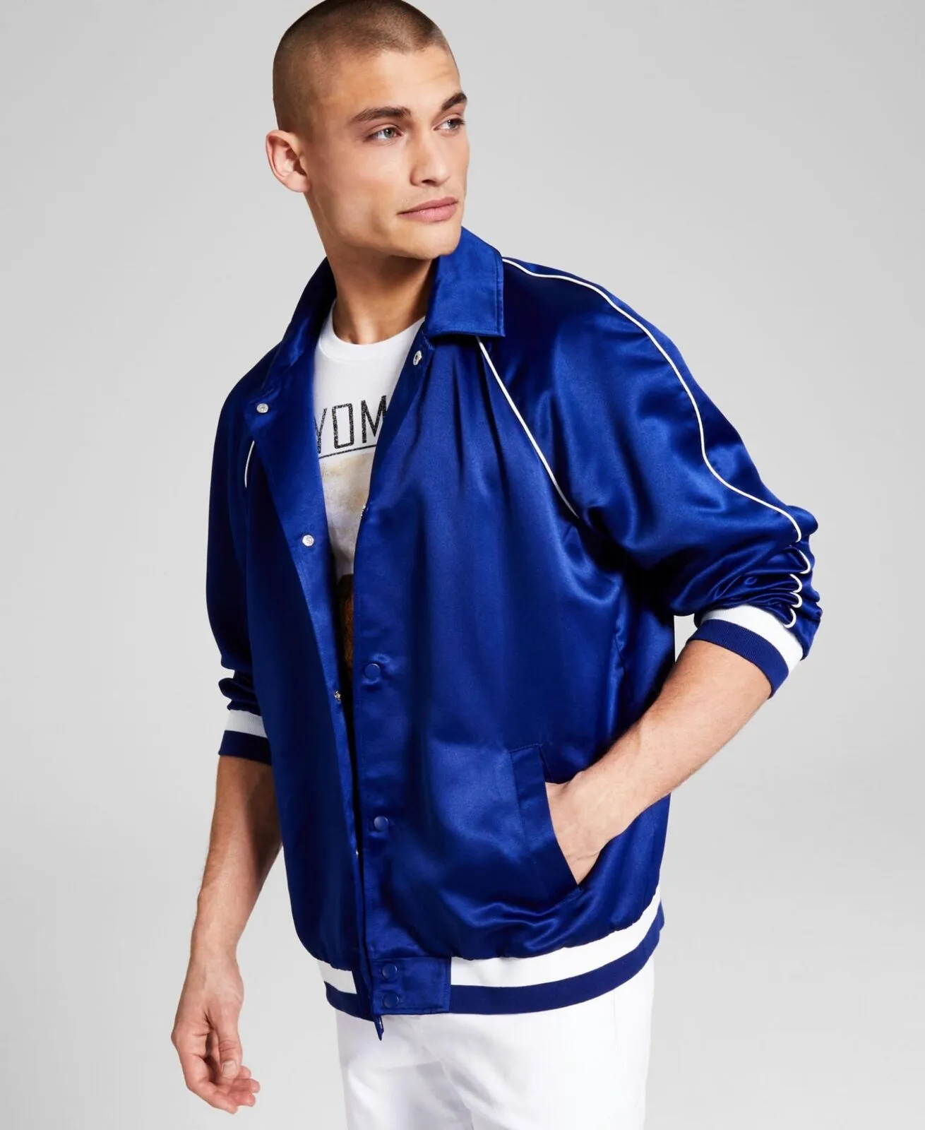 And Now This Men's Coach Lined Track Jacket MMT039942
