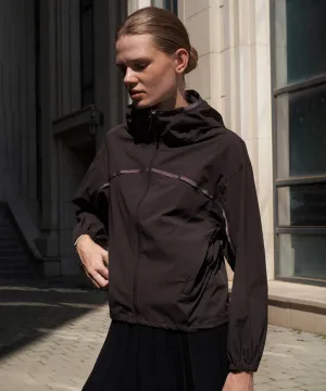 Anell Golf Plain Air Wind Jumper - Deep Brown