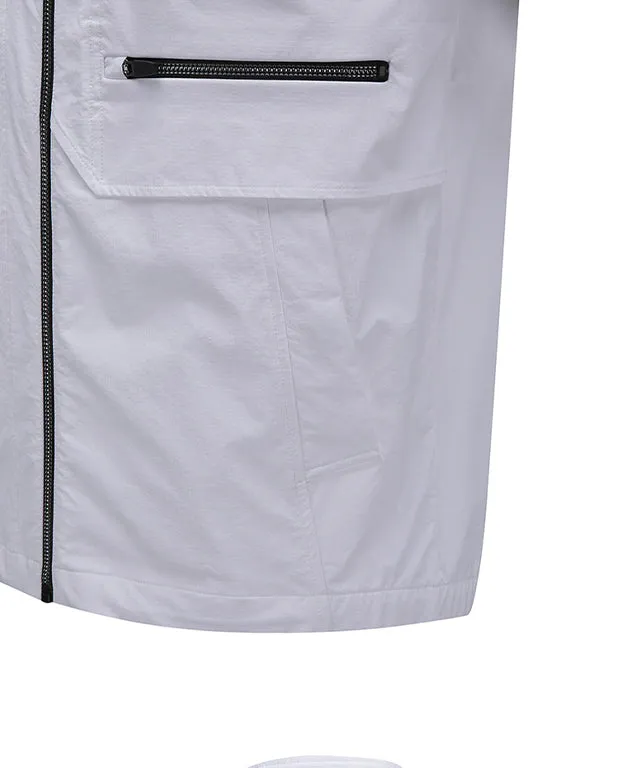 ANEW Golf: Men Highneck Windbreaker Jacket - White