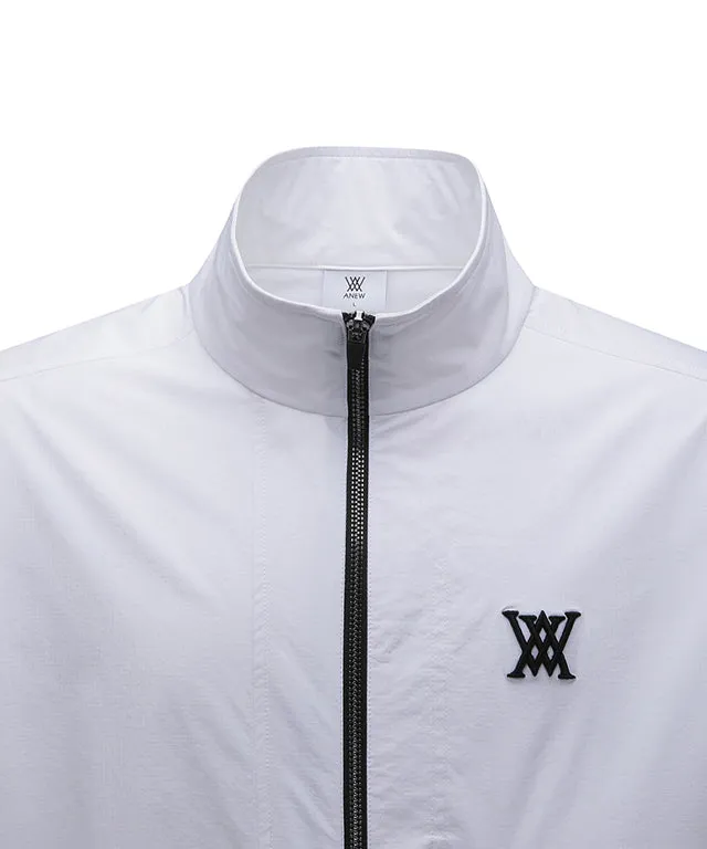 ANEW Golf: Men Highneck Windbreaker Jacket - White