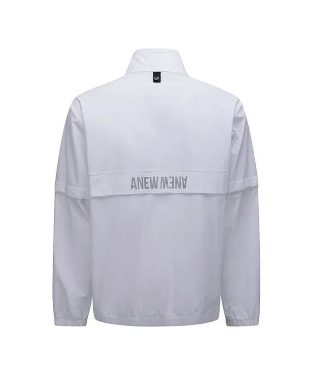 ANEW Golf: Men Highneck Windbreaker Jacket - White