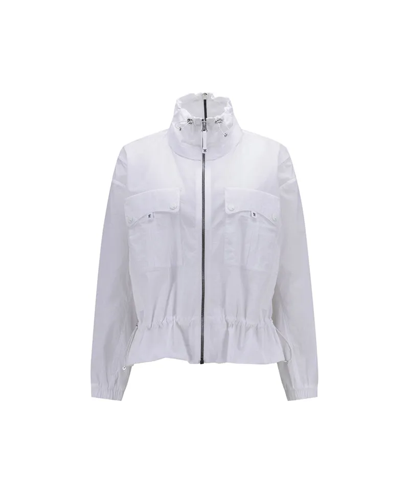ANEW Golf Women's High Neck Point Jacket - White
