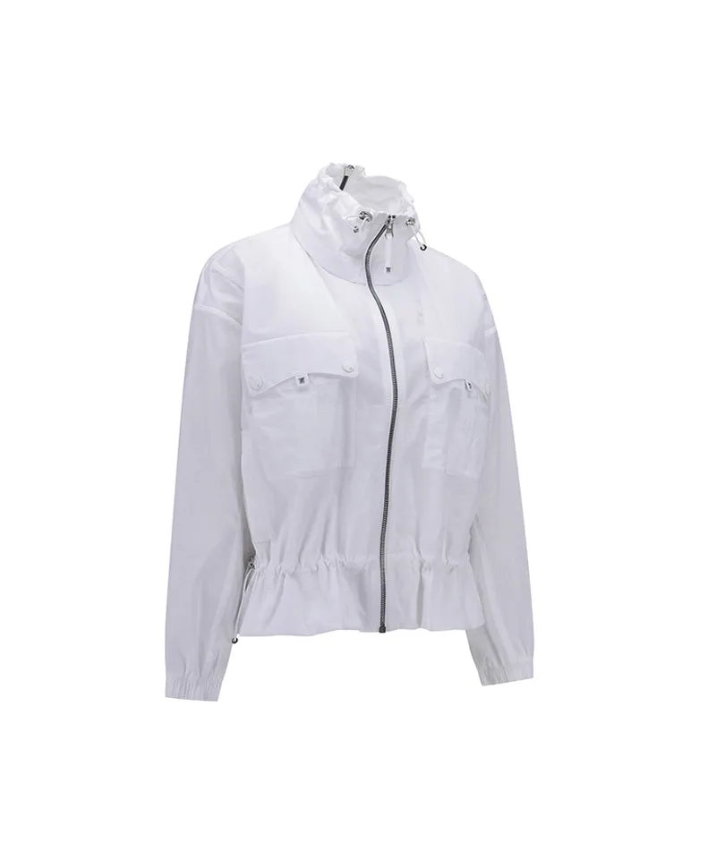 ANEW Golf Women's High Neck Point Jacket - White