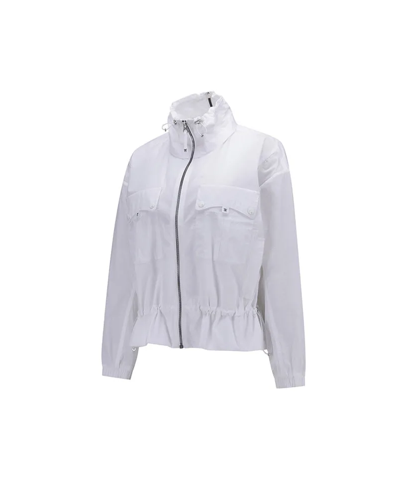 ANEW Golf Women's High Neck Point Jacket - White