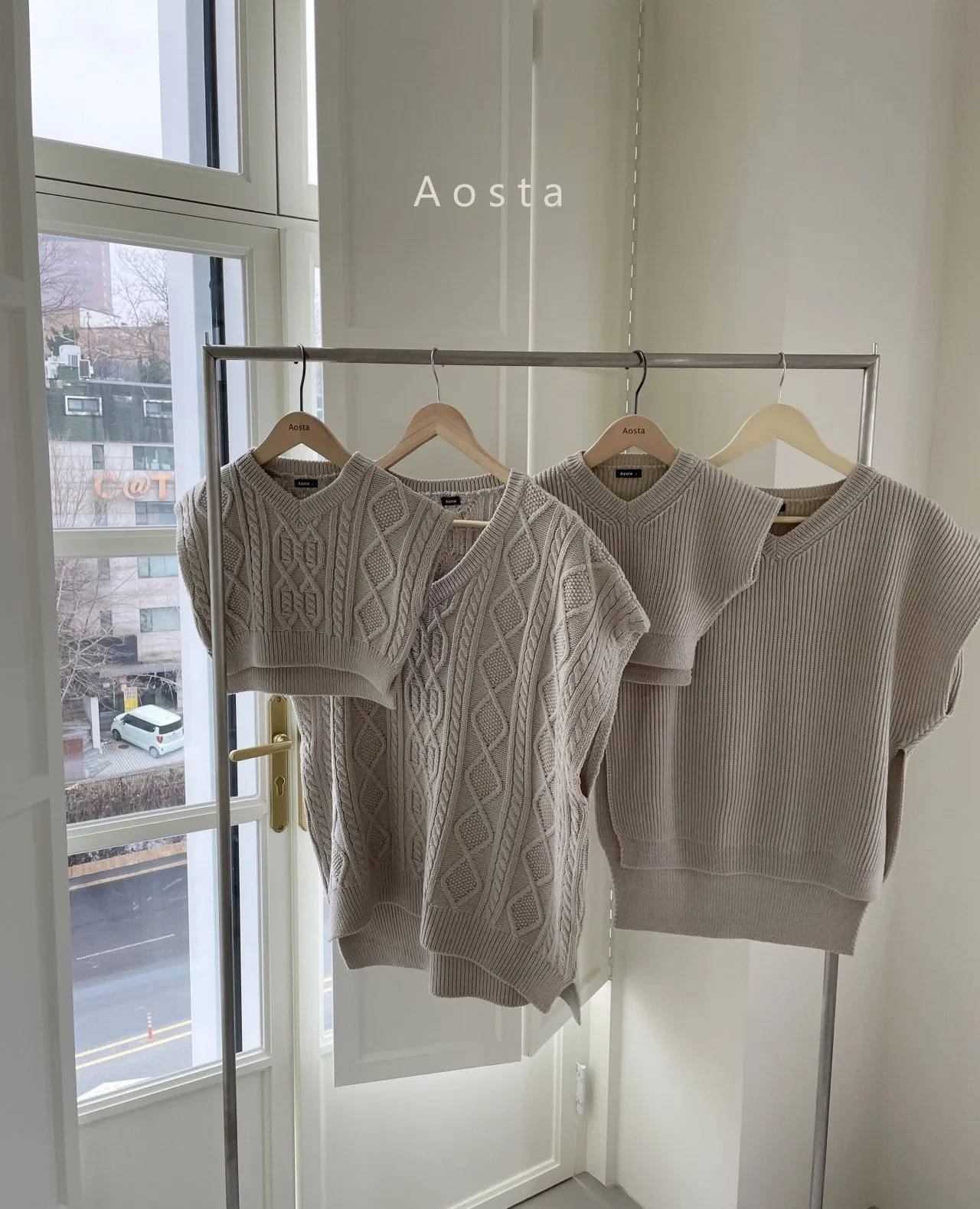 Aosta Mochi Knit Vest (3 colour options)