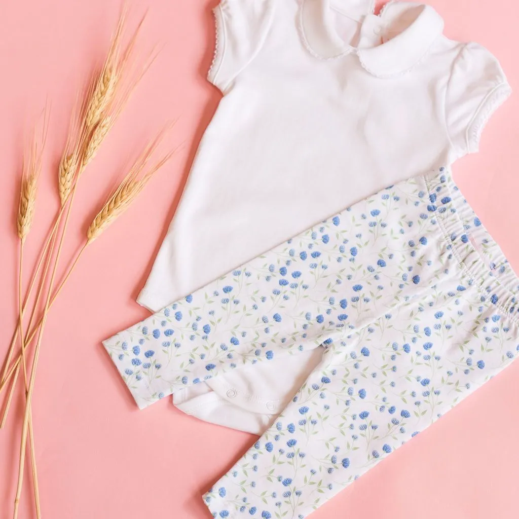 Arabella Blue Floral Leggings