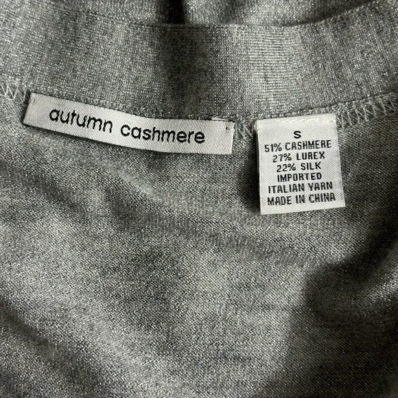 Autumn cashmere blend cashmere silk button down cardigan S