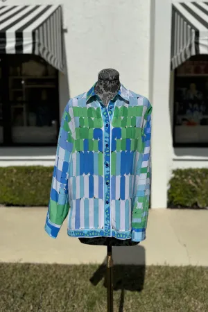 Averardo Bessi Silk Button Down Blouse in Piccolo 028