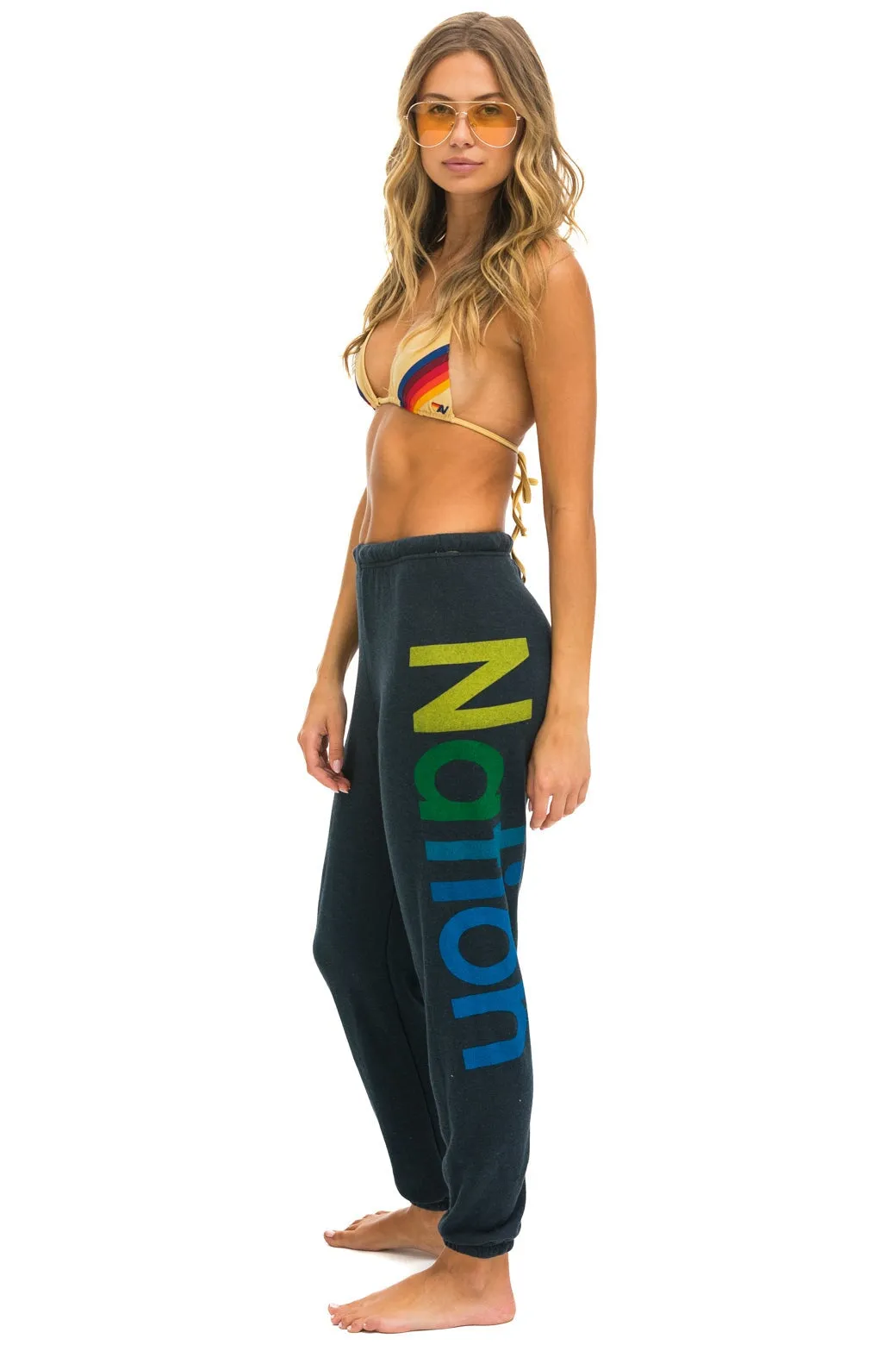 AVIATOR NATION 2 SWEATPANTS - CHARCOAL