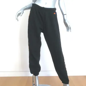 Aviator Nation Cheetah Stripe Sweatpants Black Size Large