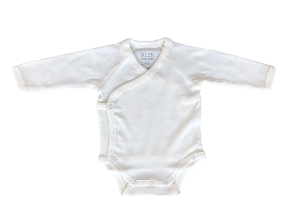 Baby Burrito Solid White Bodysuit