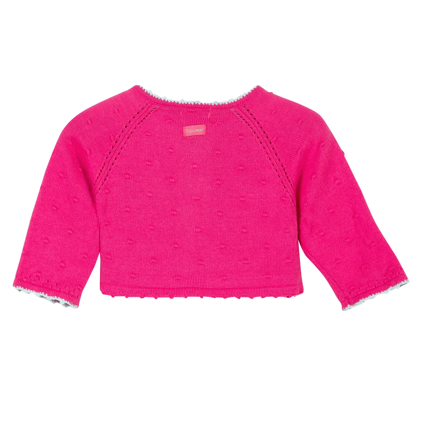 Baby Girls Knitted Cardigan With Pompons