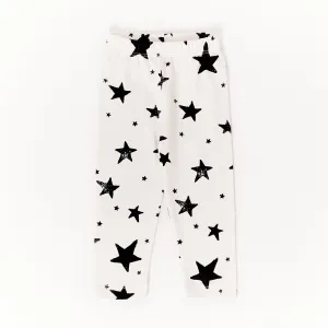 Baby Leggings // black stars